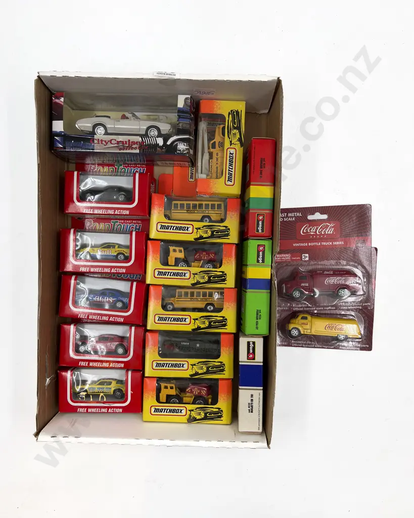 Box of Assorted Diecast Model Cars Image 1++