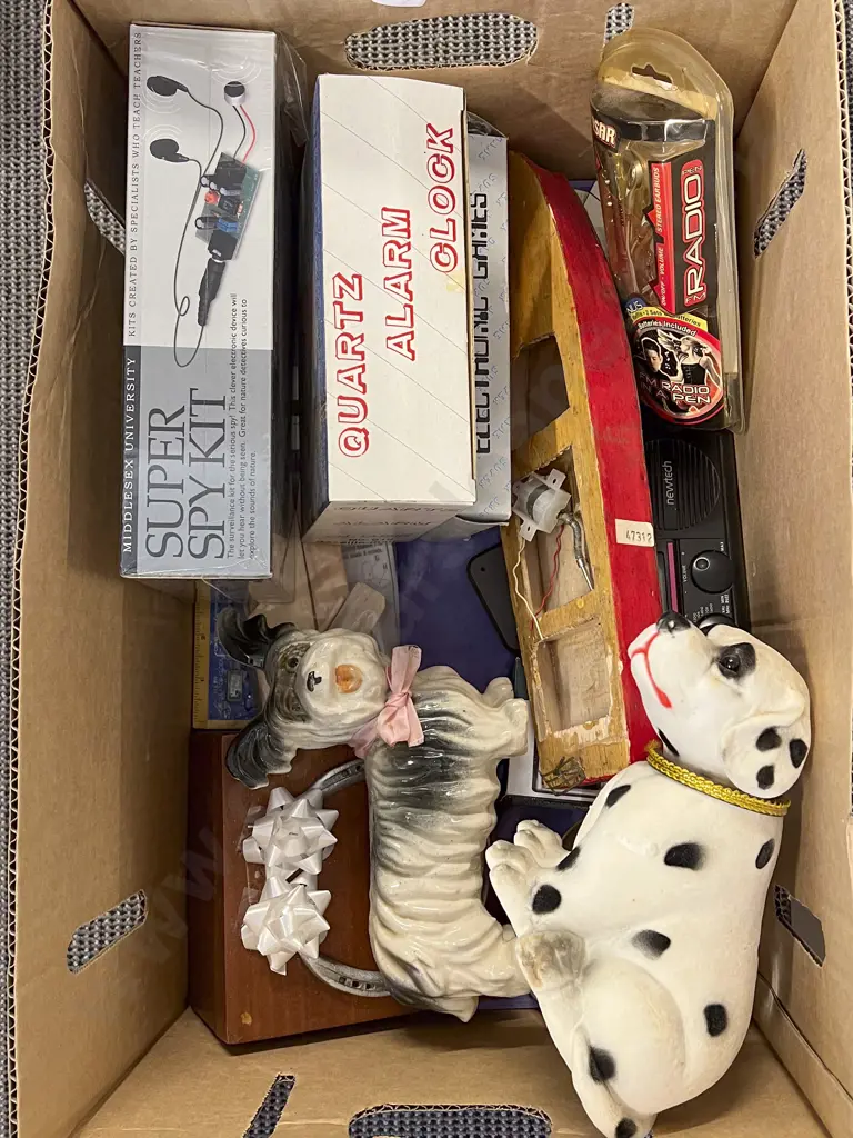 Box Quantity of Assorted Ornaments and Games Image 1++