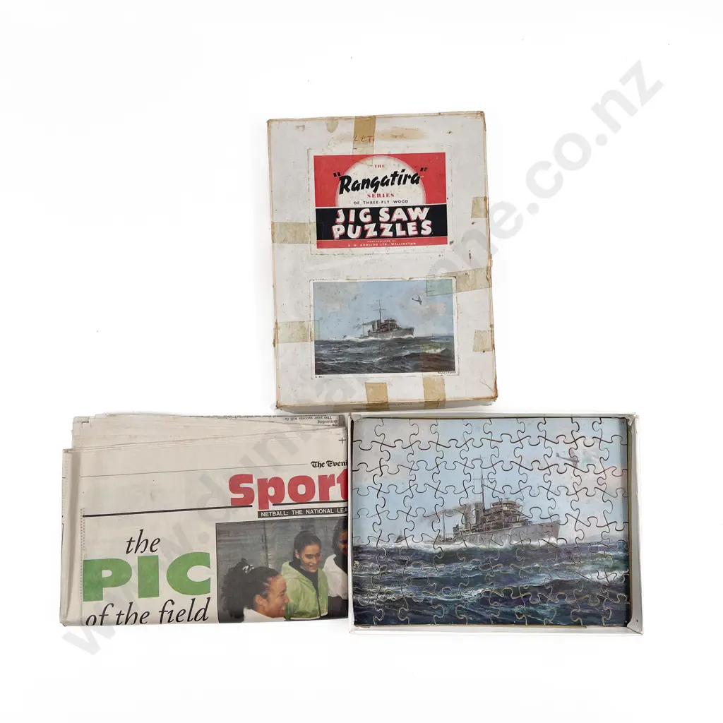 Vintage Ply-Wood 'Rangatira' Jig-Saw Puzzle Complete Image 1++
