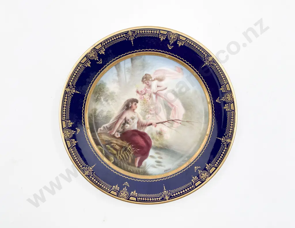 Hand Painted Fancy China Cabinet Plate Image 1++