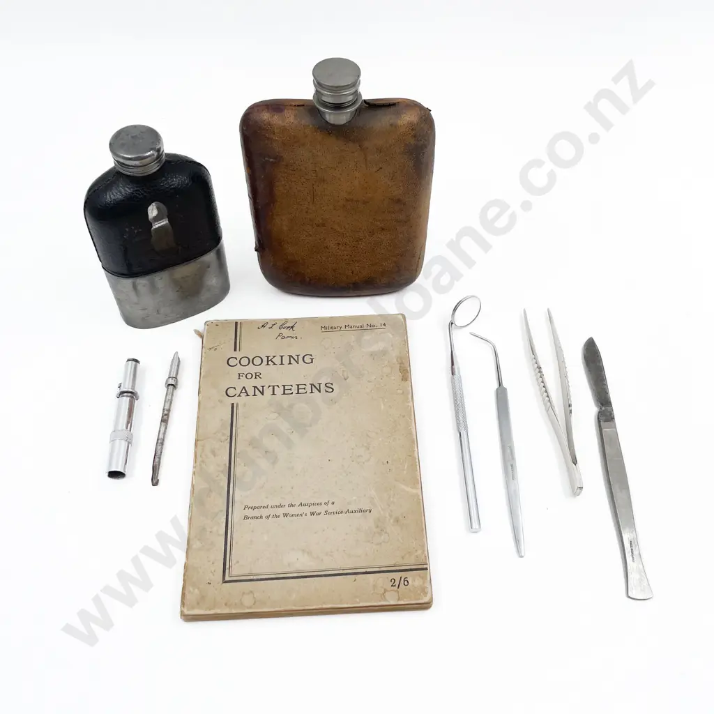 Cooking For Canteens Together with Flasks and Assorted Vintage Dental Equipment Image 1++
