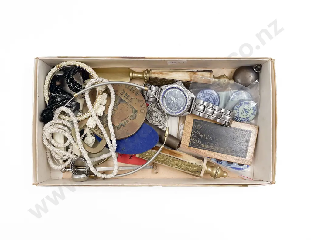Quantity of Assorted Including Sovereign Holder Costume Jewellery Assorted Badges etc Image 1++