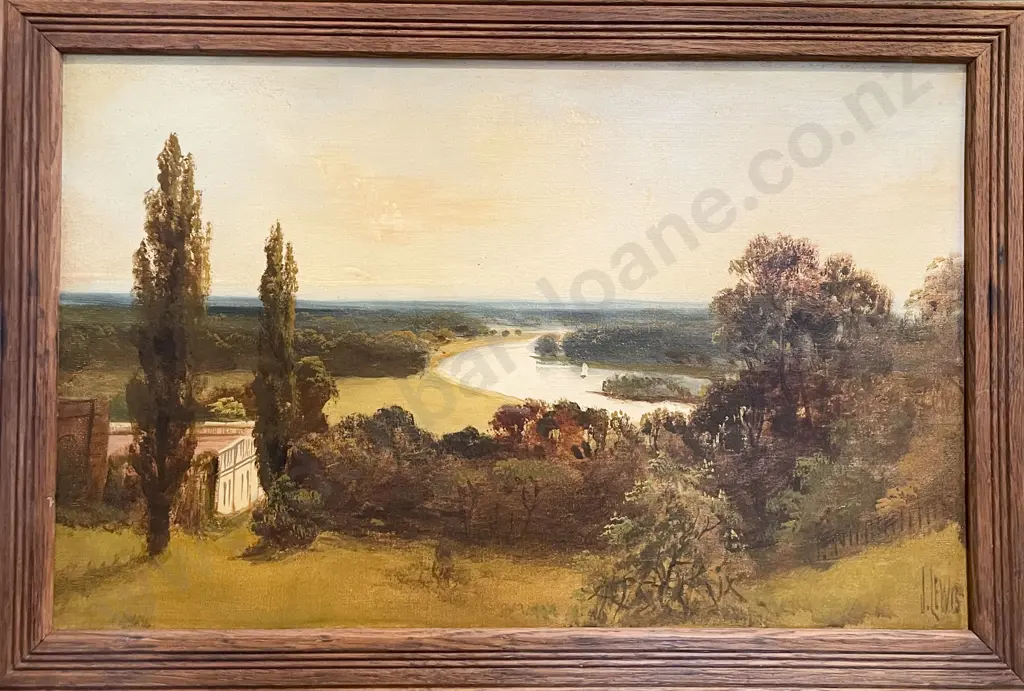 Two Oil Landscapes by J. Lewis Image 1++