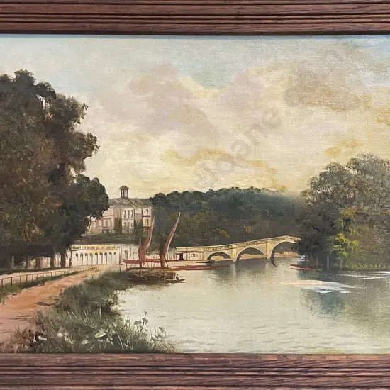 Two Oil Landscapes by J. Lewis