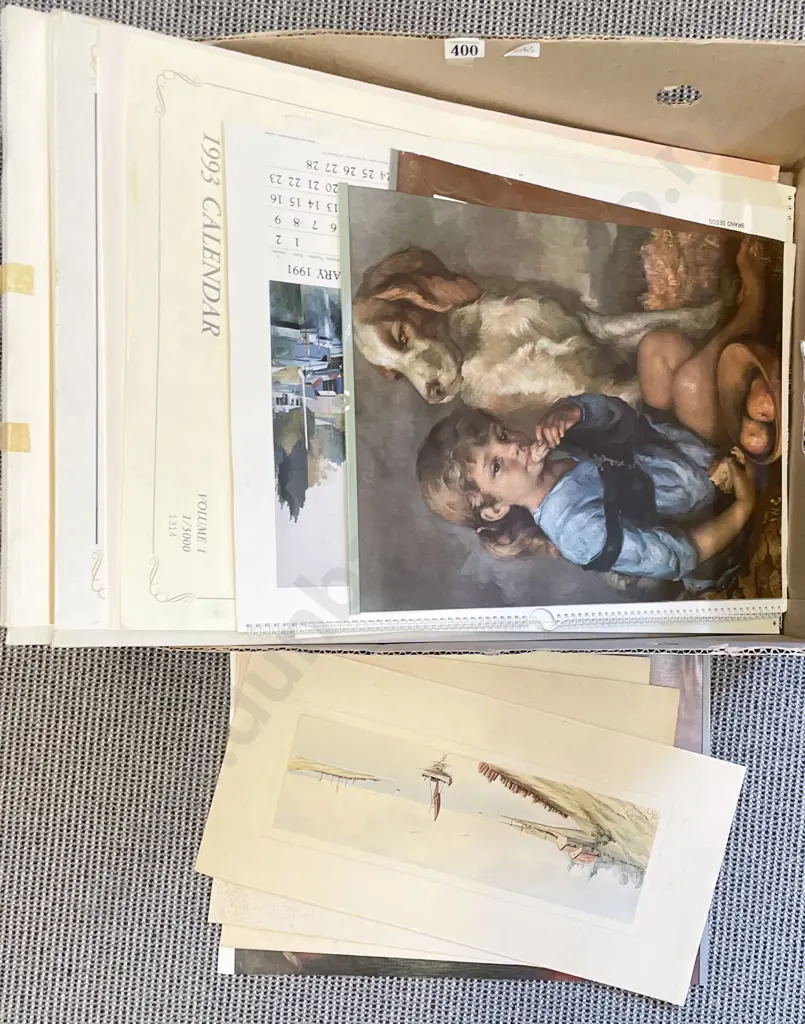 Quantity of Assorted Vintage Calendars and Loose Prints etc Image 1++