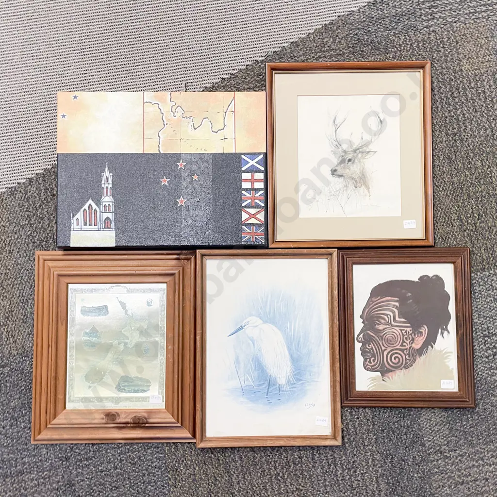 Five Assorted Prints and Originals Image 1++