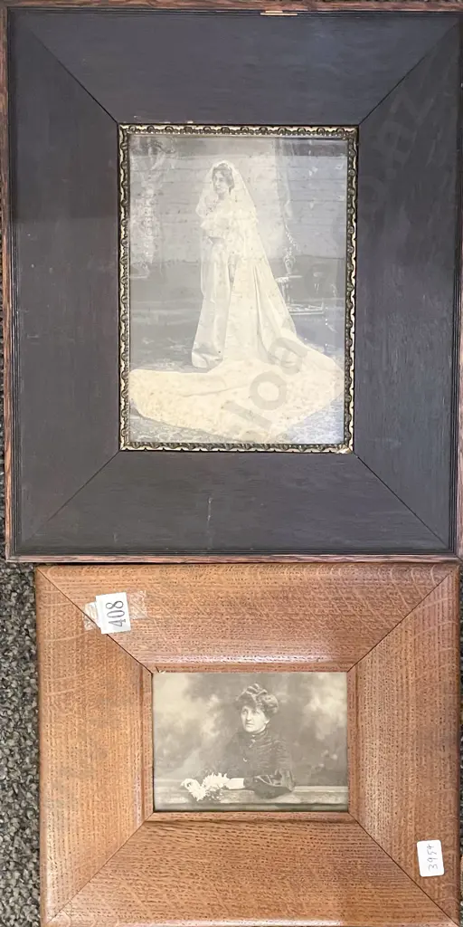 Two Oak Framed Photographic Prints Image 1++