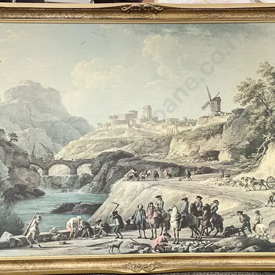 Large Gilt Framed Classical Print