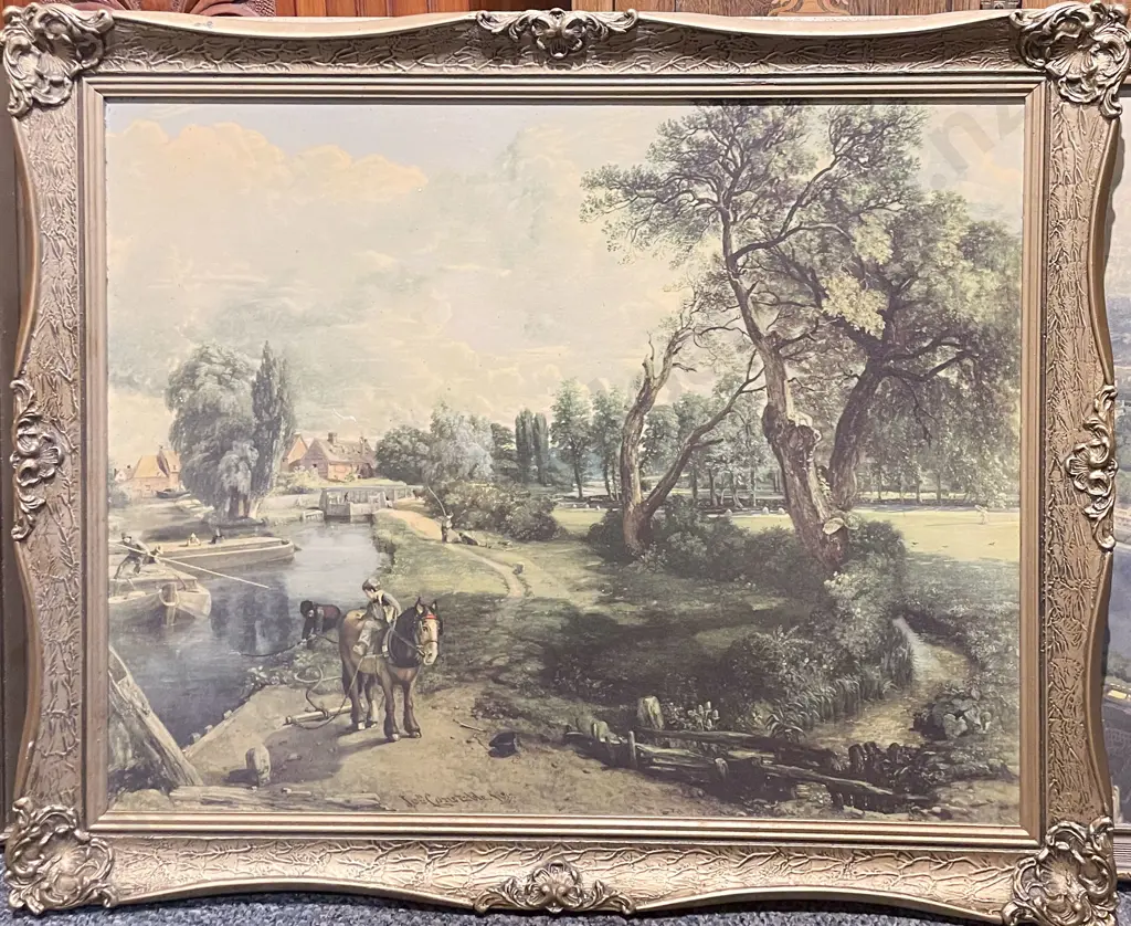Two Gilt Framed Classical Prints Image 1++