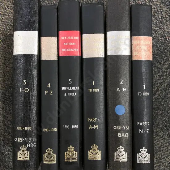 NZ National Bibliography Vol. I-V
