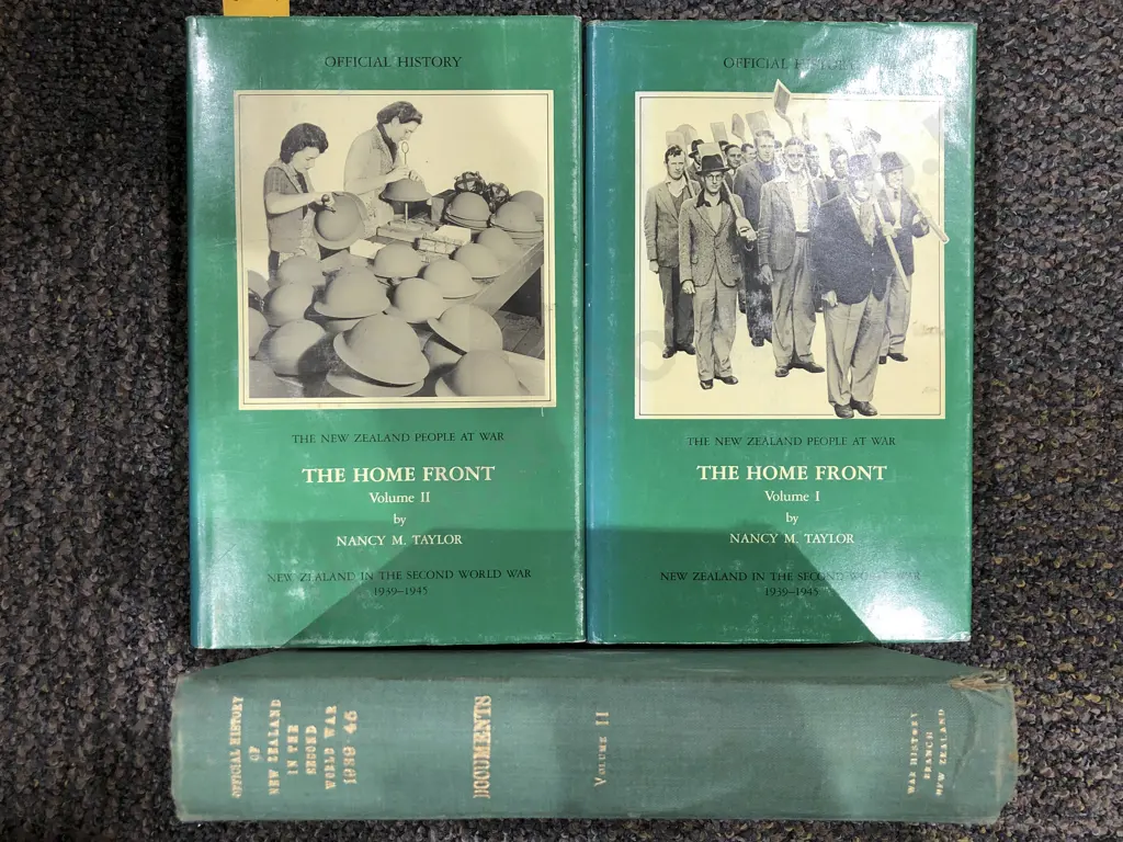 Official History of NZ in the Second World War: The Home Front Vol. II & II with Other Image 1++