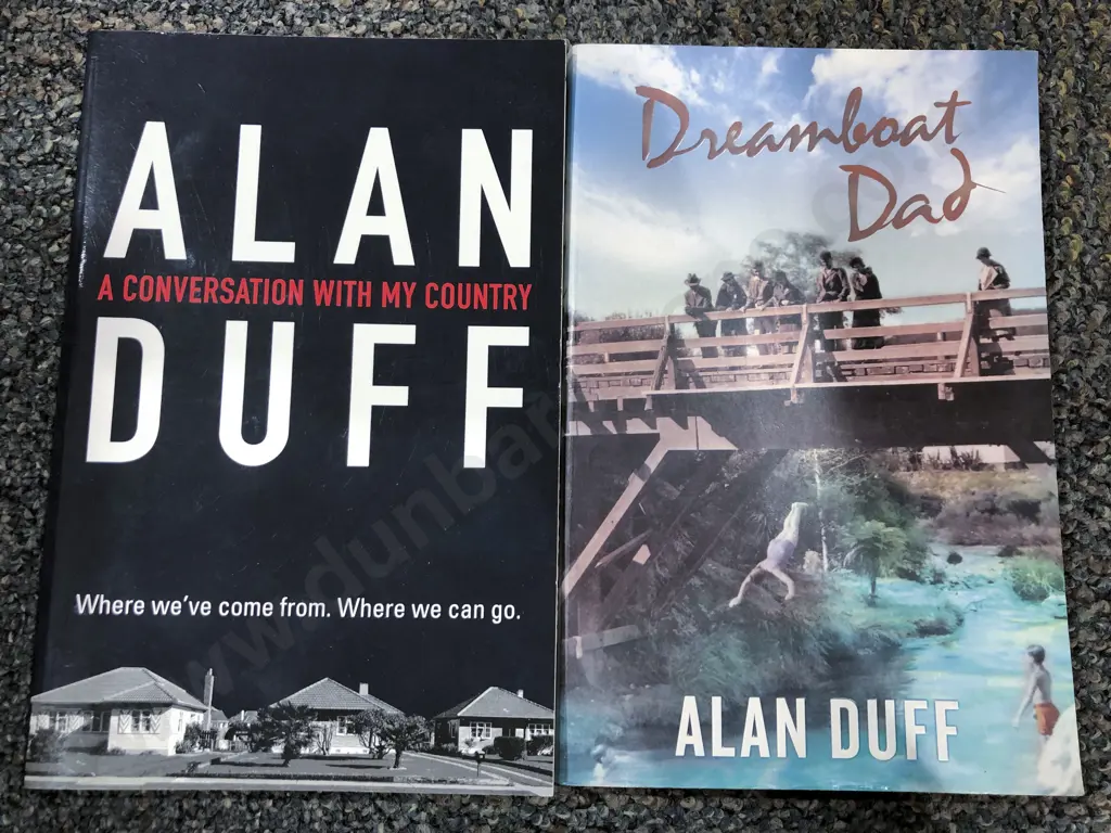 Two Signed Alan Duff Books Image 1++