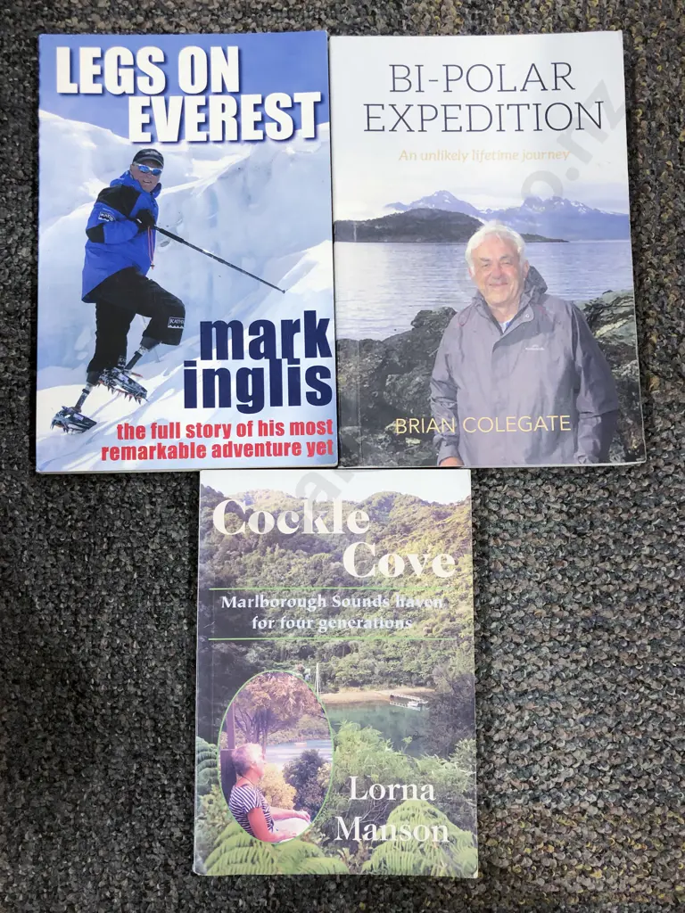 Three Assorted NZ Reference Signed by Author Image 1++