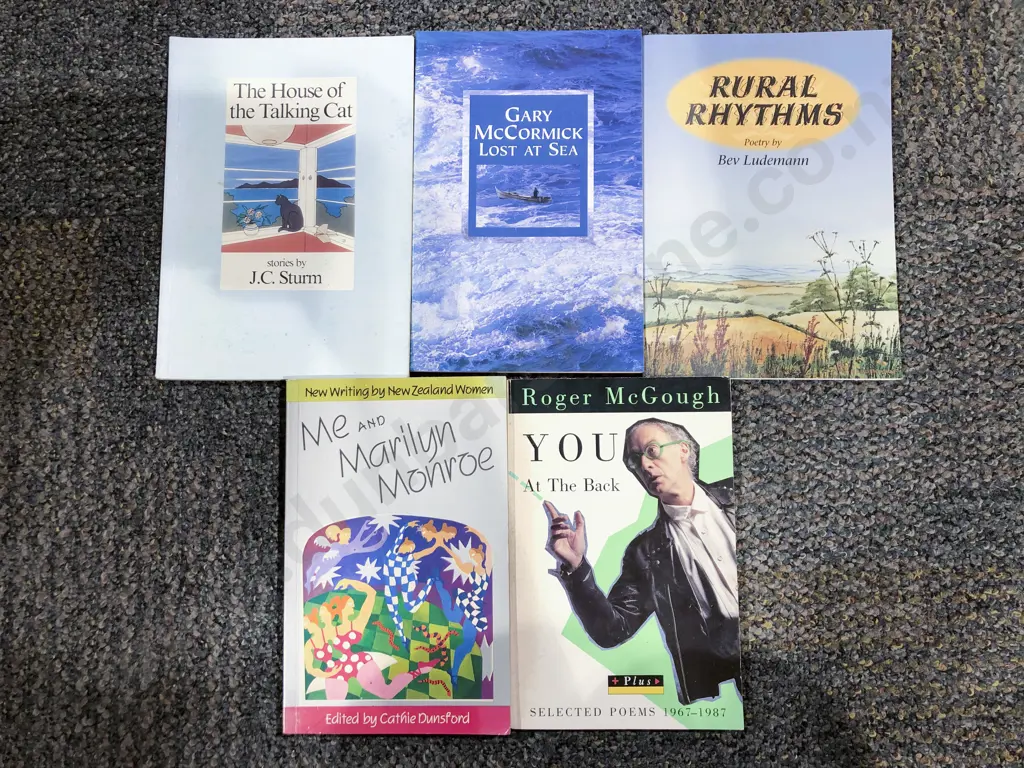 Five Assorted Short Stories and Poems Signed by Author Image 1++