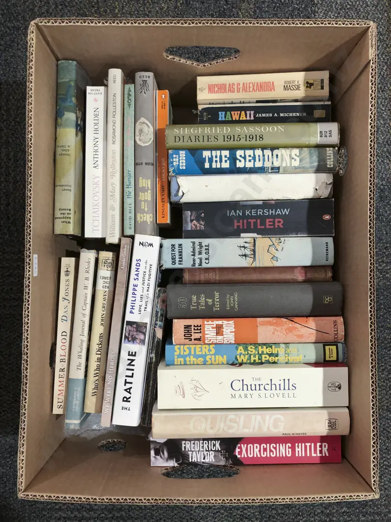 Box Quantity of Assorted Books Image 1++