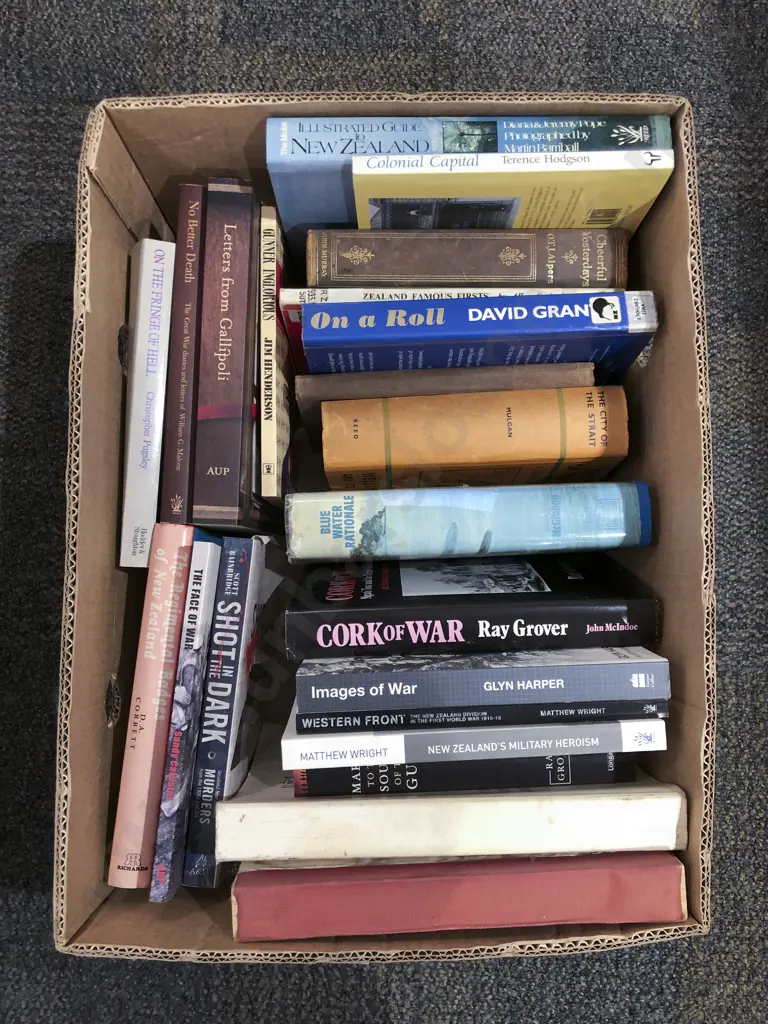 Box Quantity of Assorted War Reference Books Image 1++