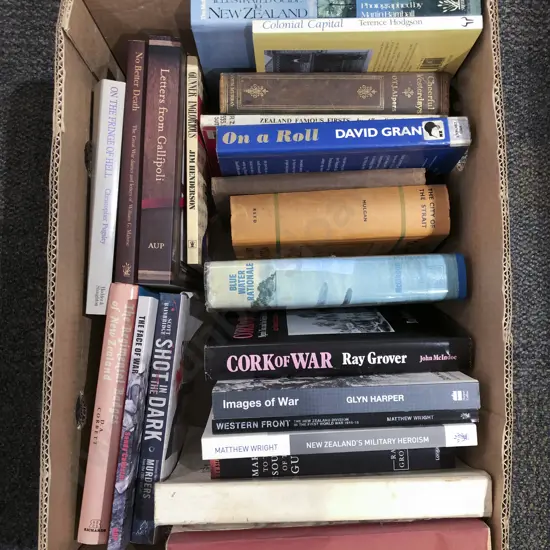 Box Quantity of Assorted War Reference Books