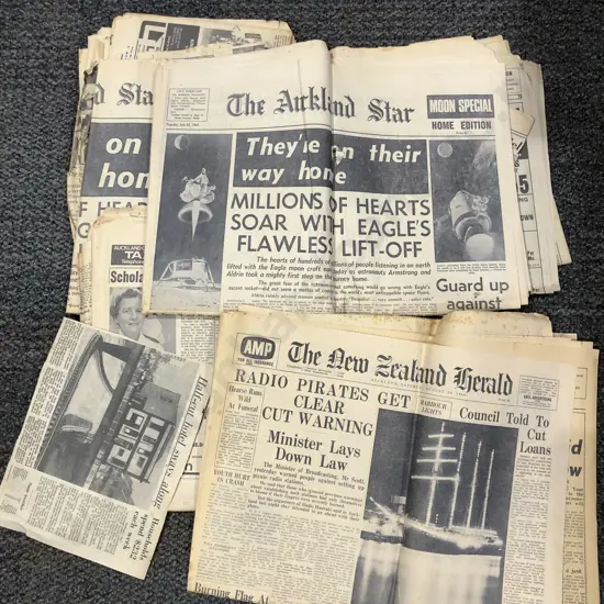 Large Box Quantity of Assorted Vintage Newspapers