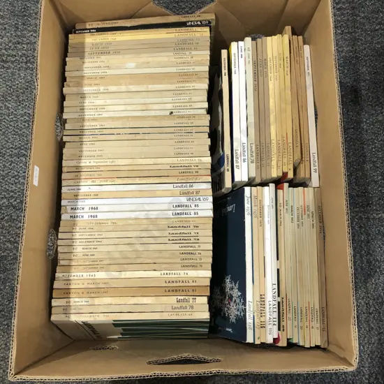 Box Quantity of Various Editions from the Periodical "Landfall"