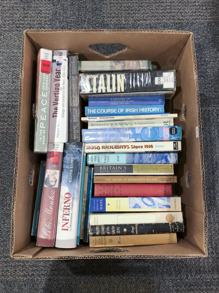 Box Quantity of Assorted Books Image 1++