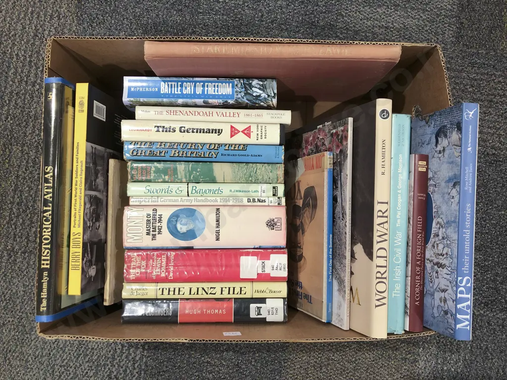 Box Quantity of Military Reference Books Image 1++