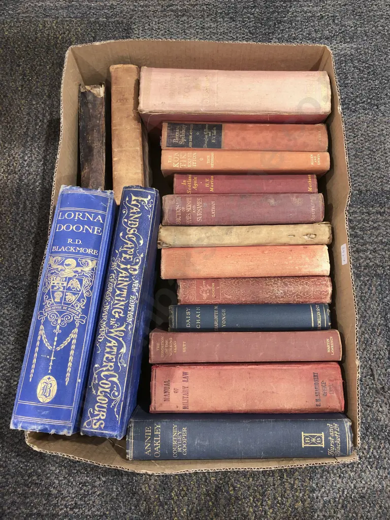 Box of Assorted Books Image 1++