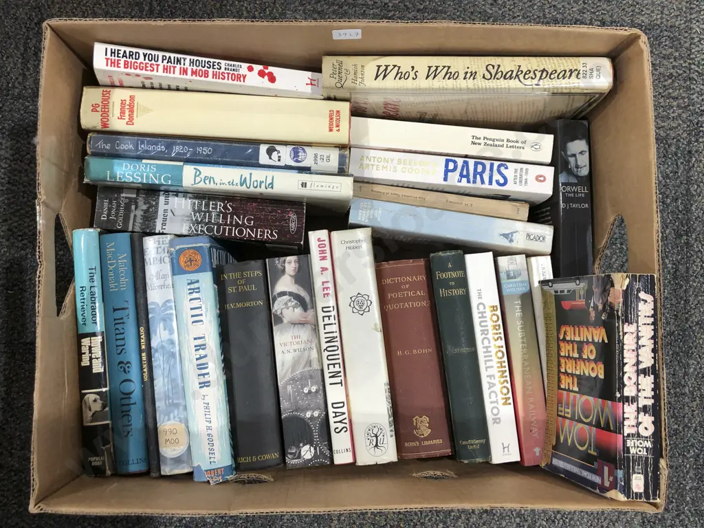 Box of Assorted Books Image 1++