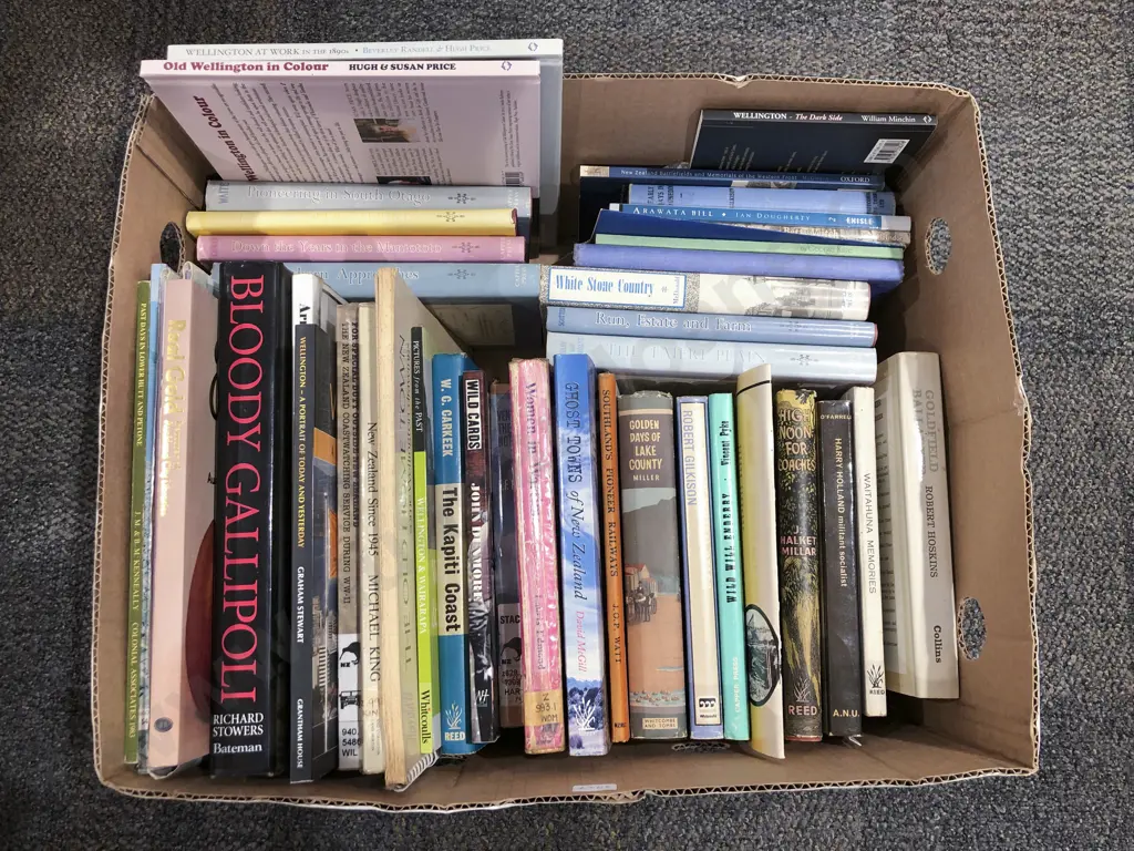 Box of Assorted Books Image 1++