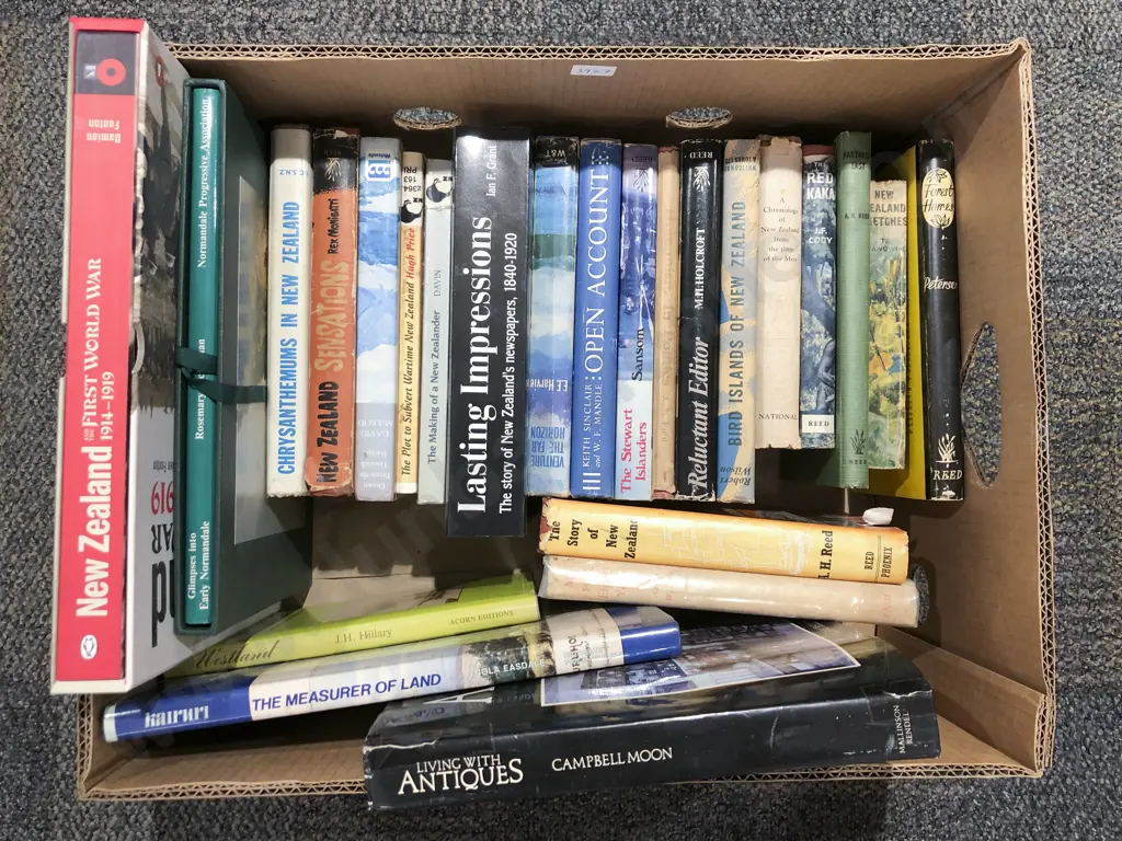 Box of Assorted Books Image 1++