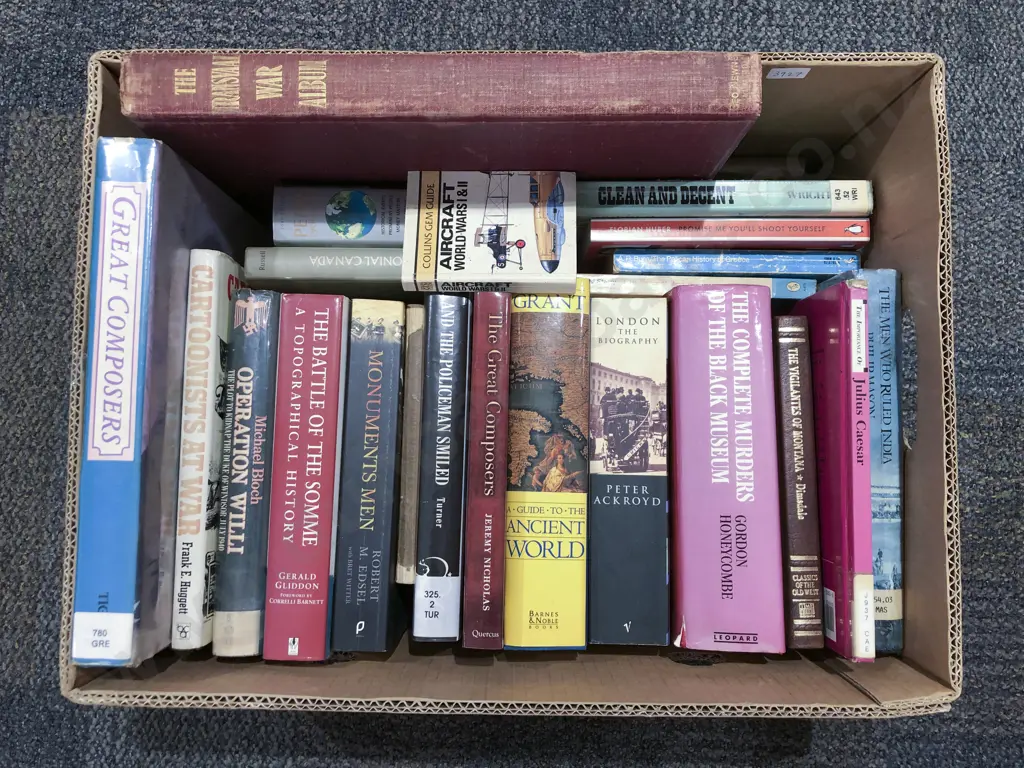 Box of Assorted Books Image 1++