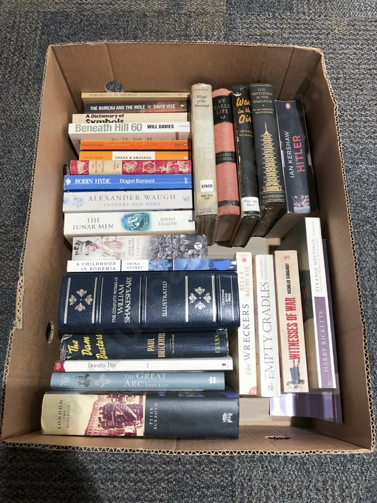 Box of Assorted Books Image 1++