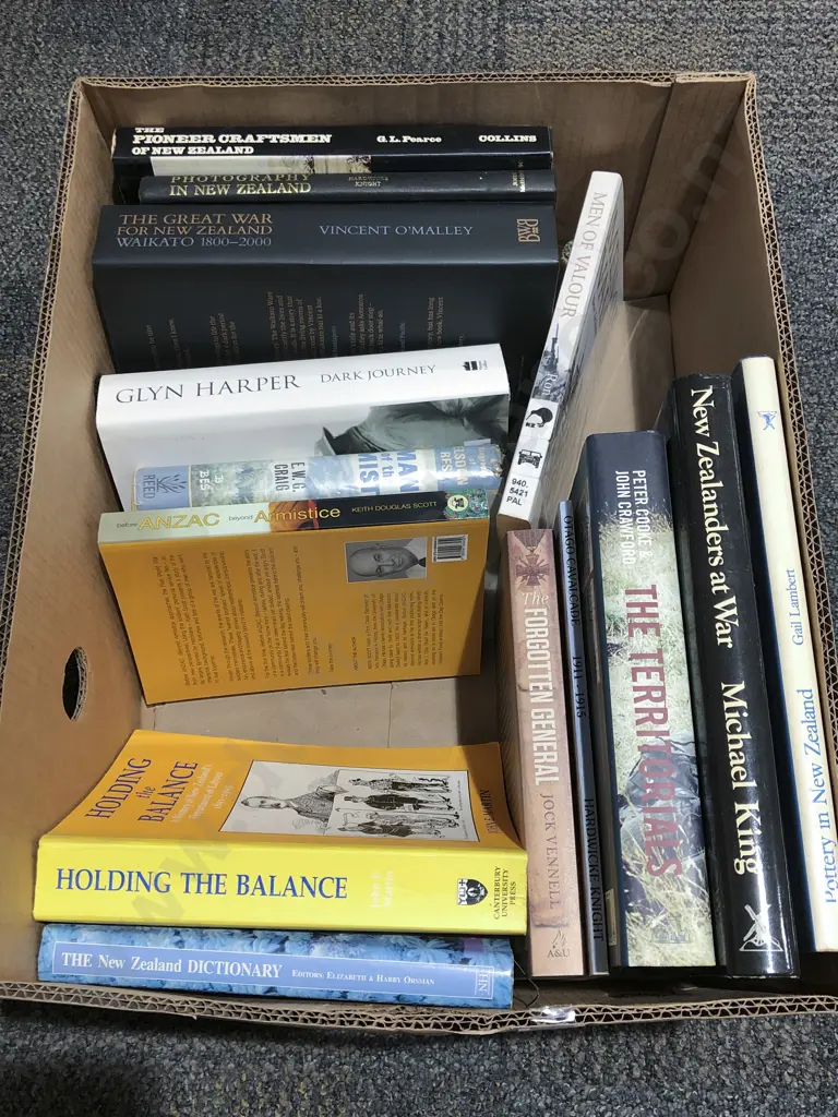Box of Assorted Books Image 1++