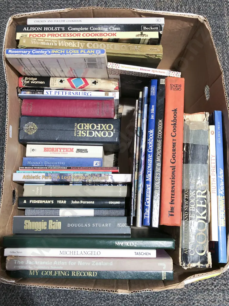 Box of Assorted Cook Books etc Image 1++