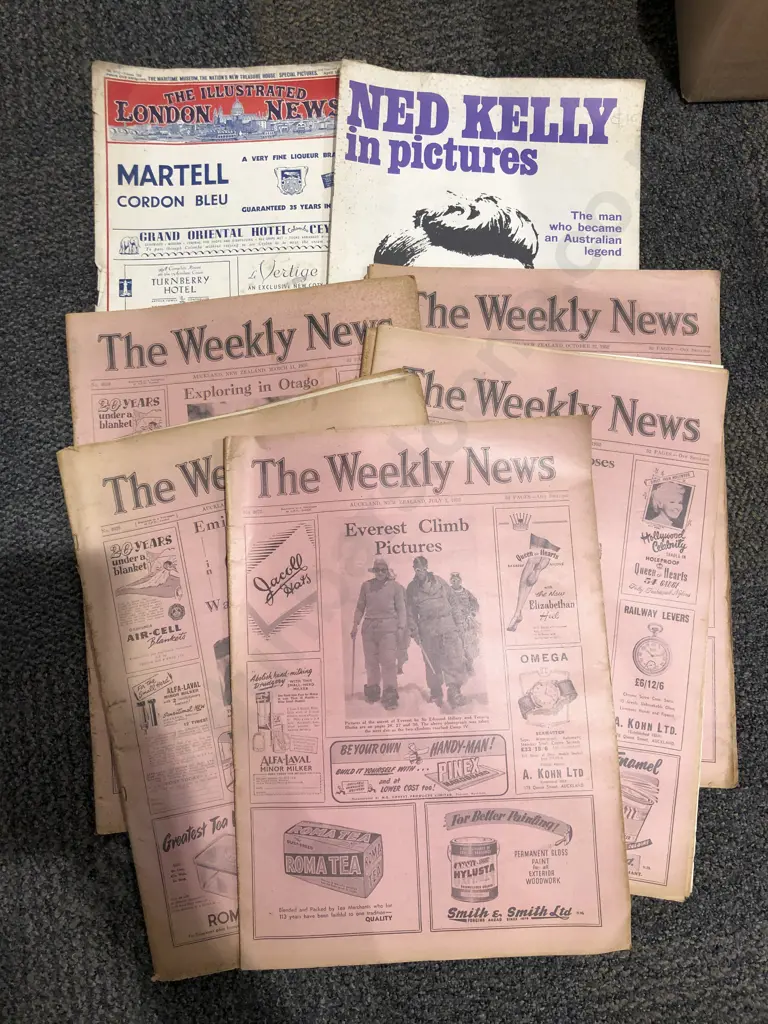 Box of Assorted Vintage Newspapers Image 1++