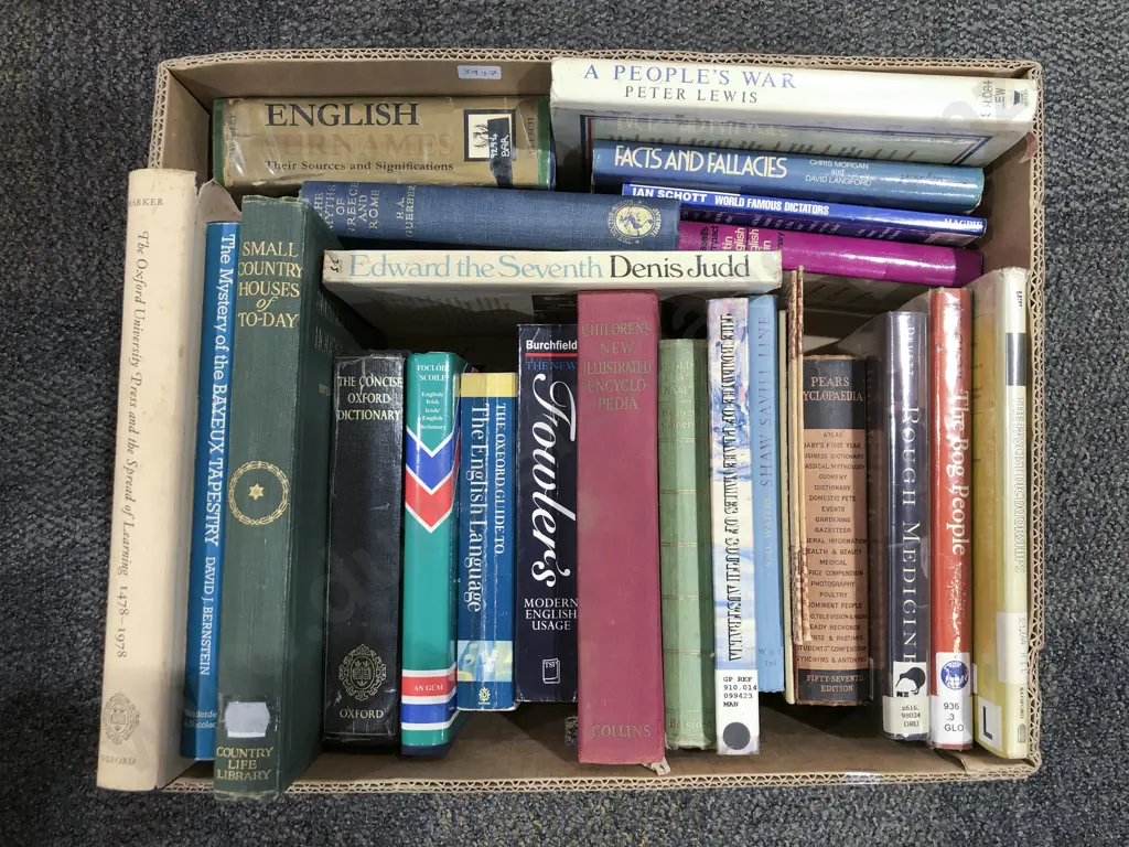 Box of Assorted Books Image 1++