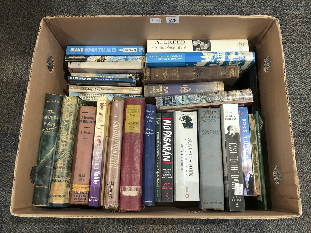 Box of Assorted Books Image 1++