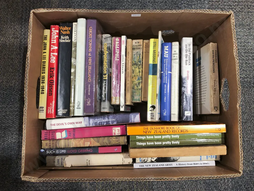Box of Assorted Books Image 1++