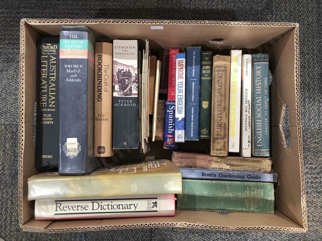 Box of Assorted Books Image 1++