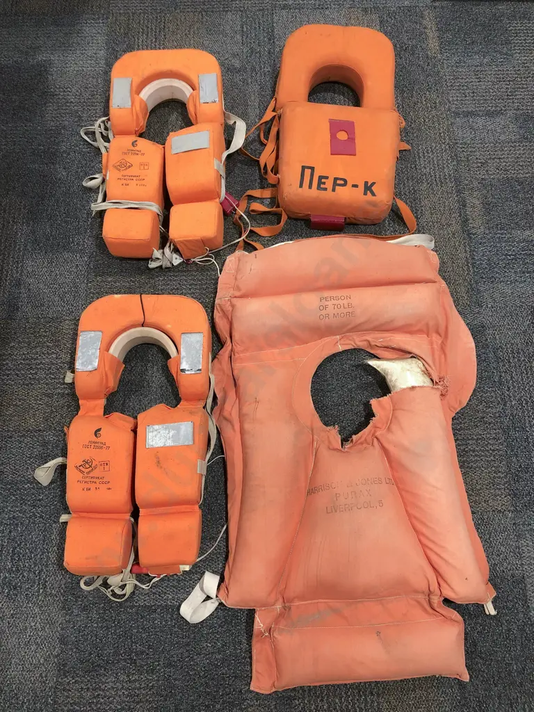 Two Boxes of Assorted Life Jackets Image 1++