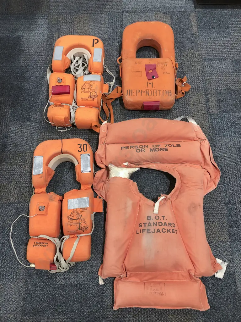 Two Boxes of Assorted Life Jackets Image 1++