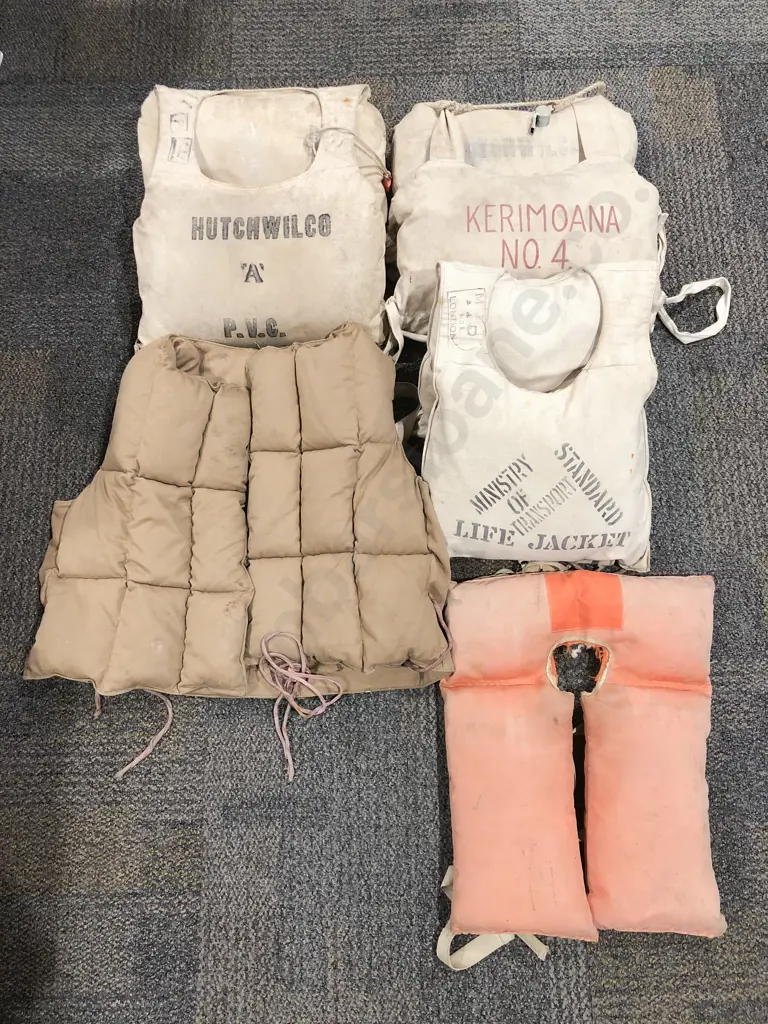 Two Boxes of Assorted Life Jackets Image 1++