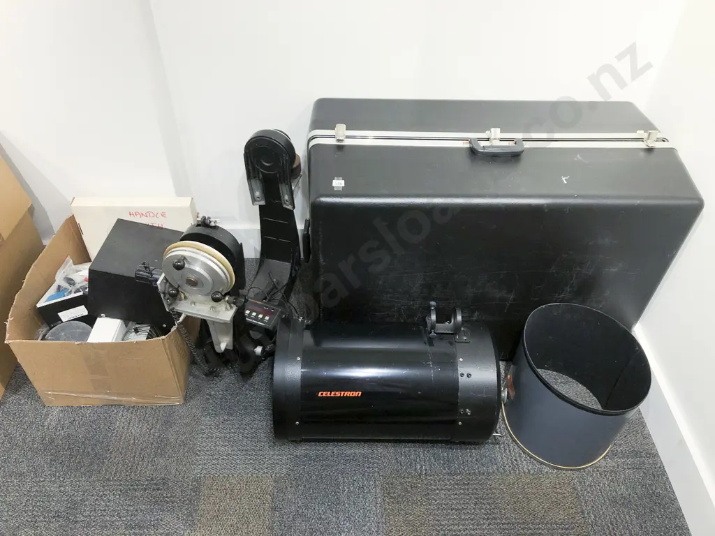 Celestron 11" Telescope in Schmidt Cassegrain Mount in Case with Accessories Image 1++