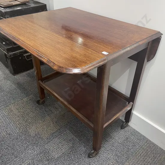 Drop Leaf Two Tier Tea Trolley