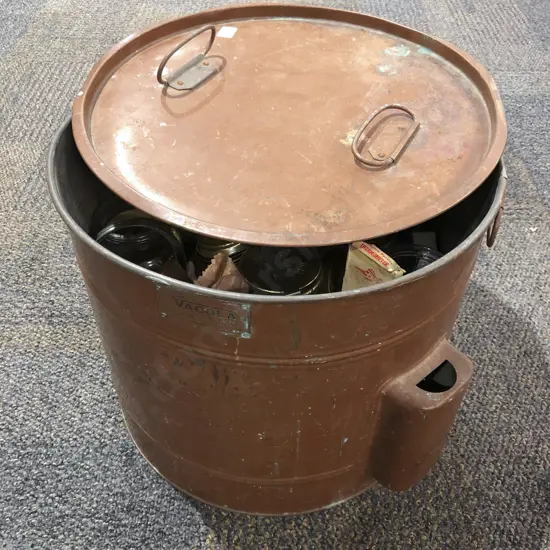 Large Copper and Steel Preserving Pot with Assorted Preserving Accessories