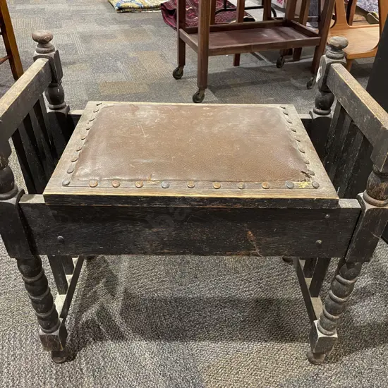 Oak Piano Stool
