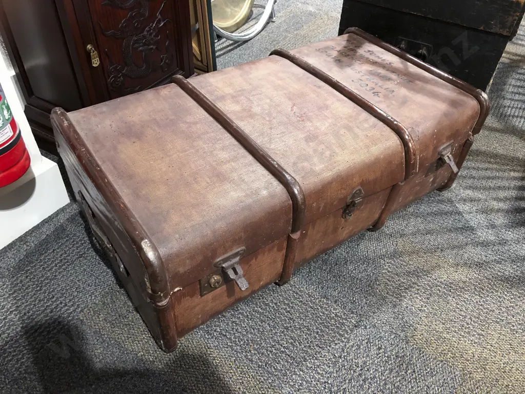 Vintage Travel Trunk Image 1++