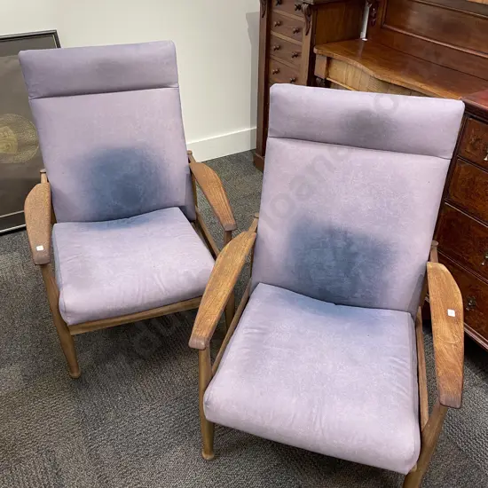 Pair of Mid-Century Easy Chairs