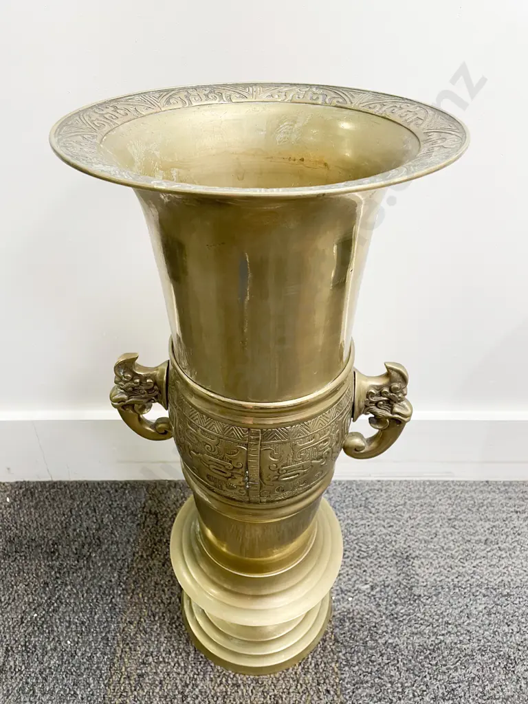 Brass Floor Vase Image 1++