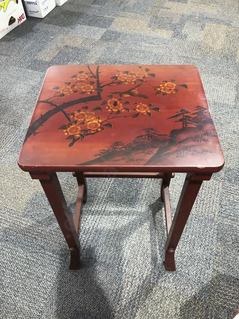 Two Lacquered Occasional Tables Image 1++