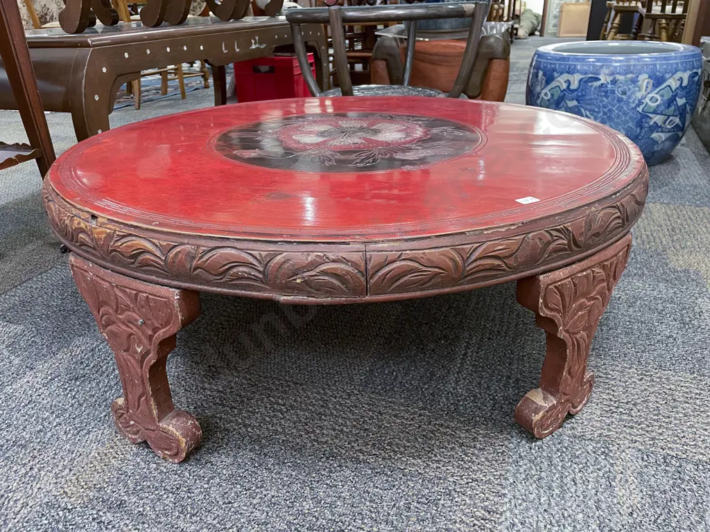 Low Circular Japanese Table etc Image 1++